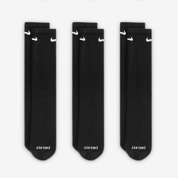Nike 
Training Crew Socks (3 Pairs)
Nike Everyday Cushioned - Picture 2 of 12